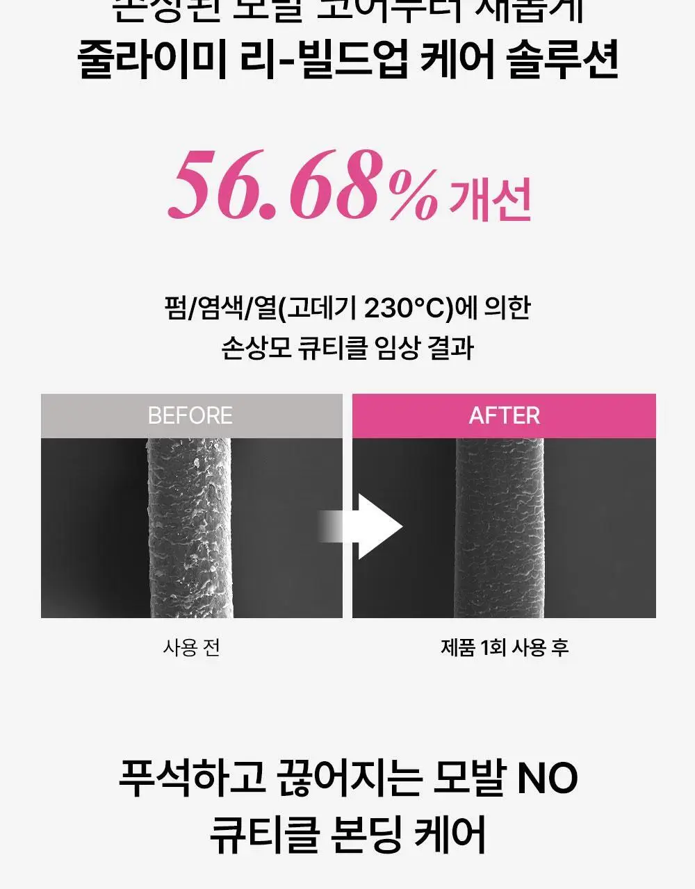 [밀착본딩/손상모케어] 줄라이미 데미지케어 퍼퓸 트리트먼트 선셋프리지아 500ml 상세페이지 10